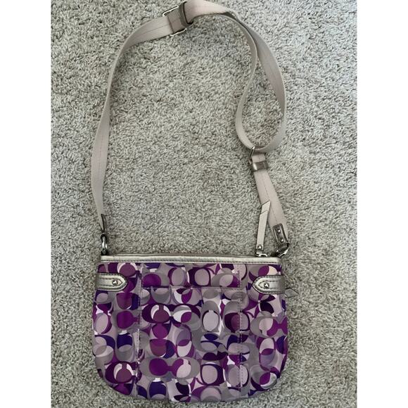 Rare Coach Poppy Daisy Kaleidoscope Crossbody Bag Y2K - Picture 3 of 3